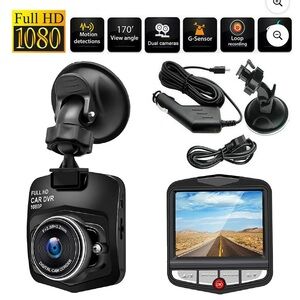 Full HD 1080P Car DVR Dash Cam - Black